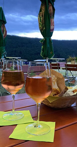 Abendstimmung im Biergarten